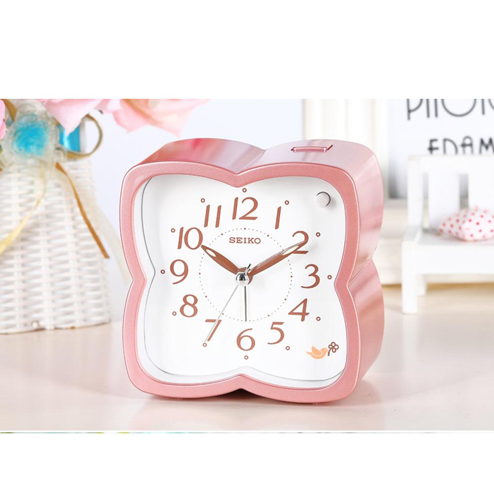 Seiko Alarm clock wIth selectable beep bird sounds (flower shaped)