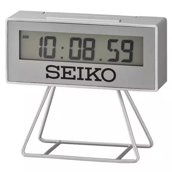 Seiko Mini Marathon Silver Digital Alarm Clock (Limited Edition) QHL087S |  Watch it! Pte Ltd
