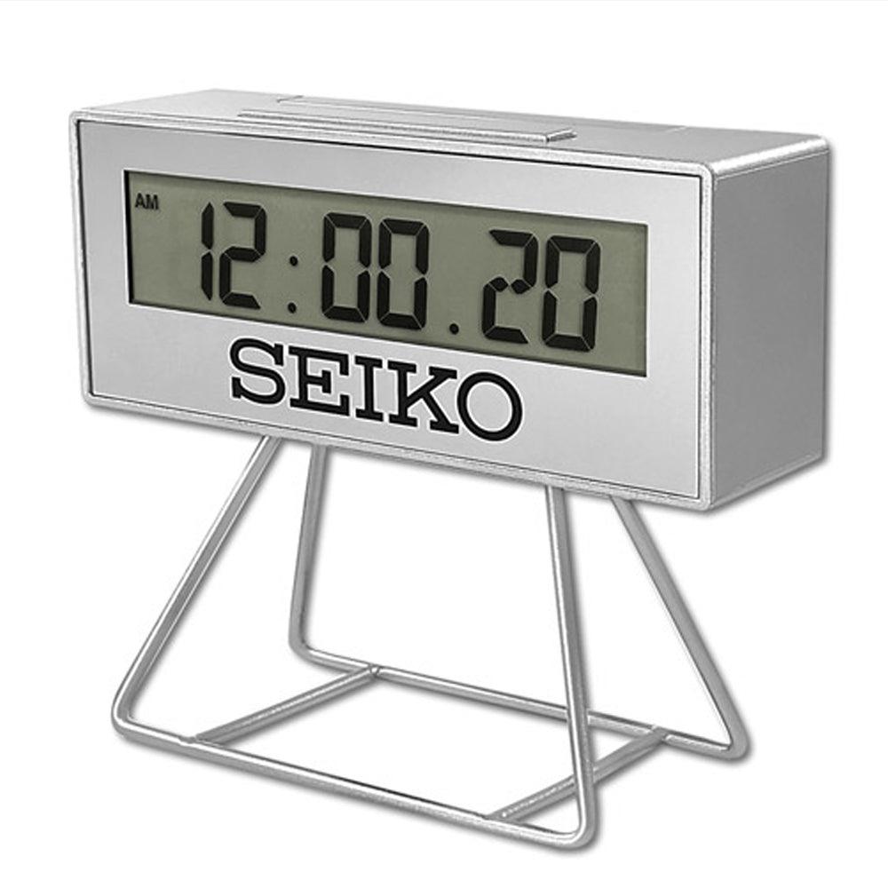 Seiko Mini Marathon Silver Digital Alarm Clock (Limited Edition) QHL087S |  Watch it! Pte Ltd