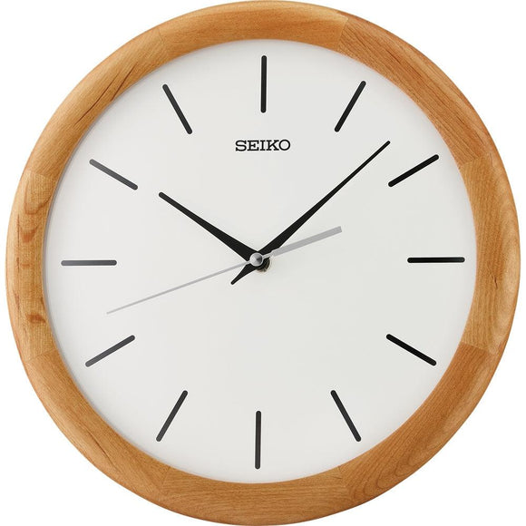 Seiko Wooden Analog Quiet Sweep Wall Clock QXA781A