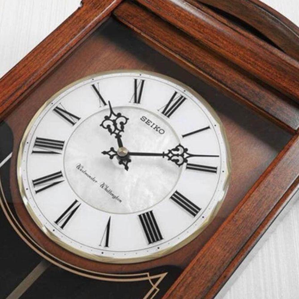 SEIKO Wooden Westminster/Whittington Chime Pendulum Wall Clock