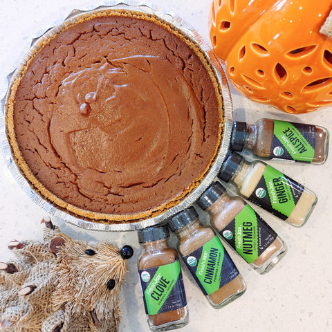 Pumpkin Pie with DIY pumpkin-spice spices