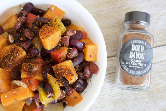 Organic Cajun seasoning with sweet potato chili recipe