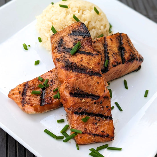 Smokey, Citrusy, Korean Bulgogi Grilled Salmon