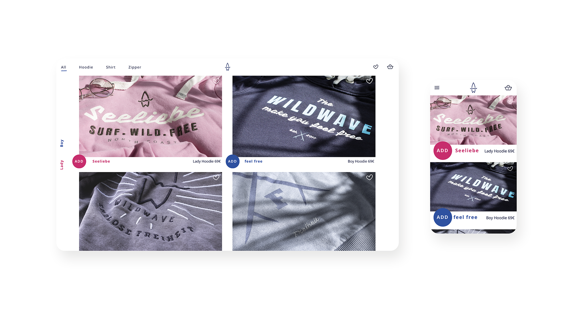 Wildwave Cuxhaven Branding by Art+Code Studio