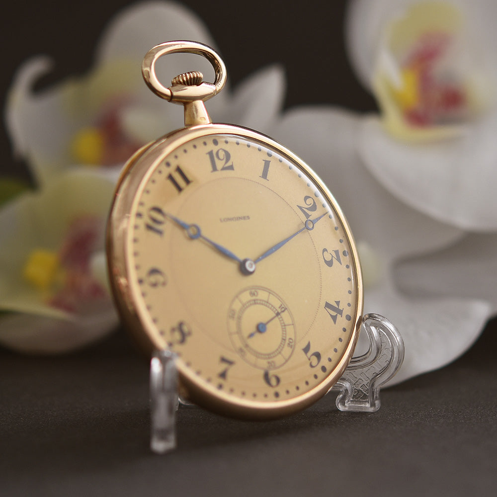 1914 LONGINES 14K Gold Slim Swiss Pocket Watch – empressissi