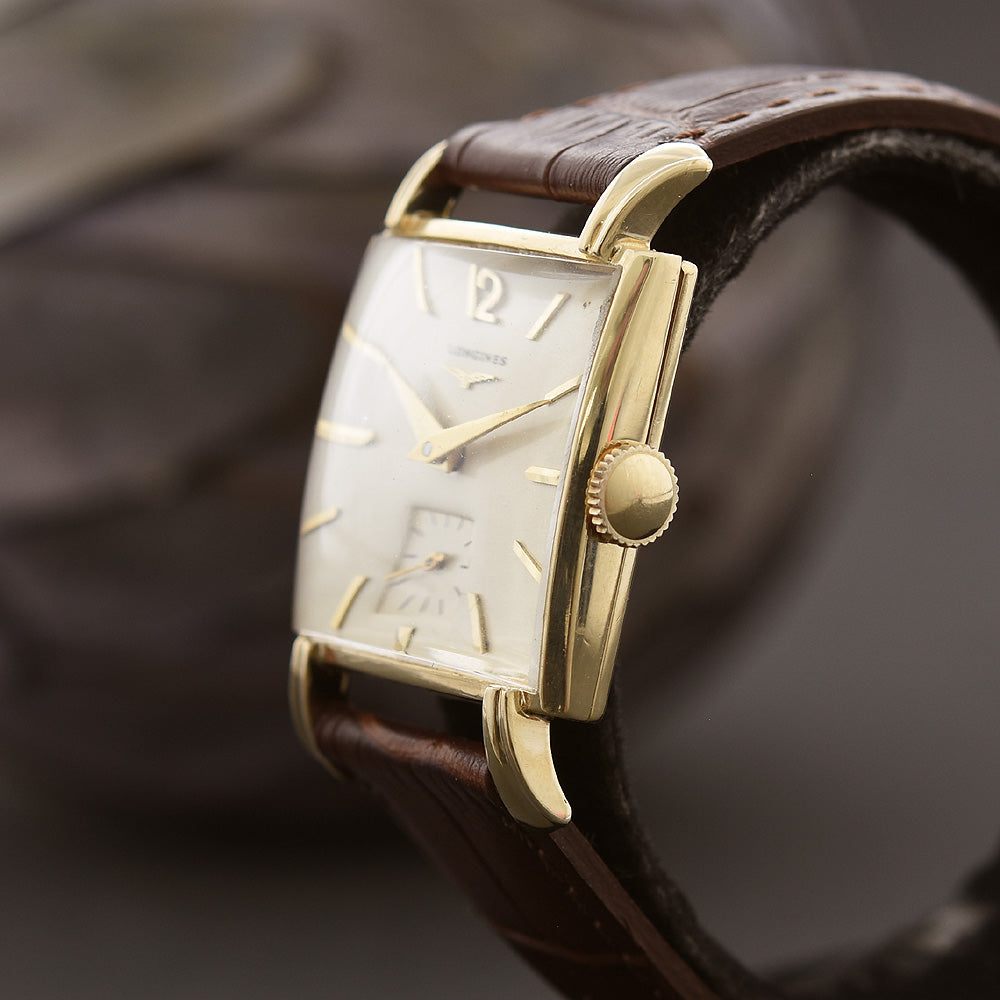 1951 LONGINES Gents 14K Solid Gold Vintage Watch – empressissi