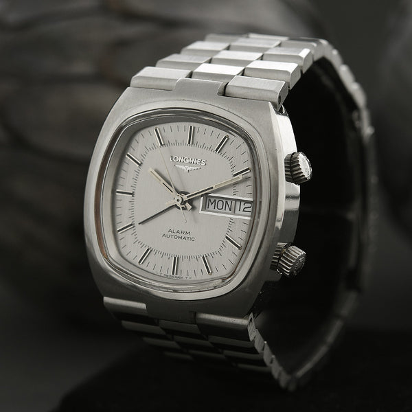70s LONGINES Alarm Automatic Day/Date L 680.1 Swiss Watch Ref. 2361 ...