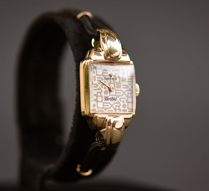 50s Rolex Orchid Ladies 18k Cocktail Watch Ref 4211 Empressissi