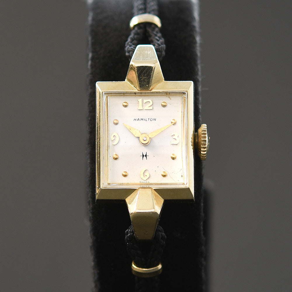 1958 HAMILTON 'Vicki' 14K Gold Swiss Cocktail Watch – empressissi