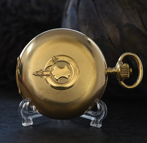 1906 IWC Schaffhausen 14K Gold Hunter/Savonette Pocket Watch