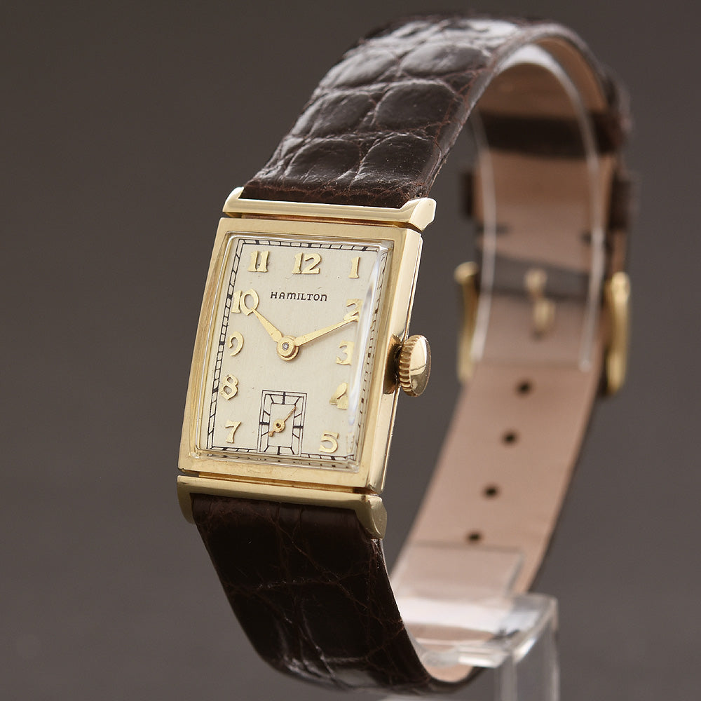 1952 HAMILTON USA 'Gilbert' 14K Gold Gents Dress Watch – empressissi