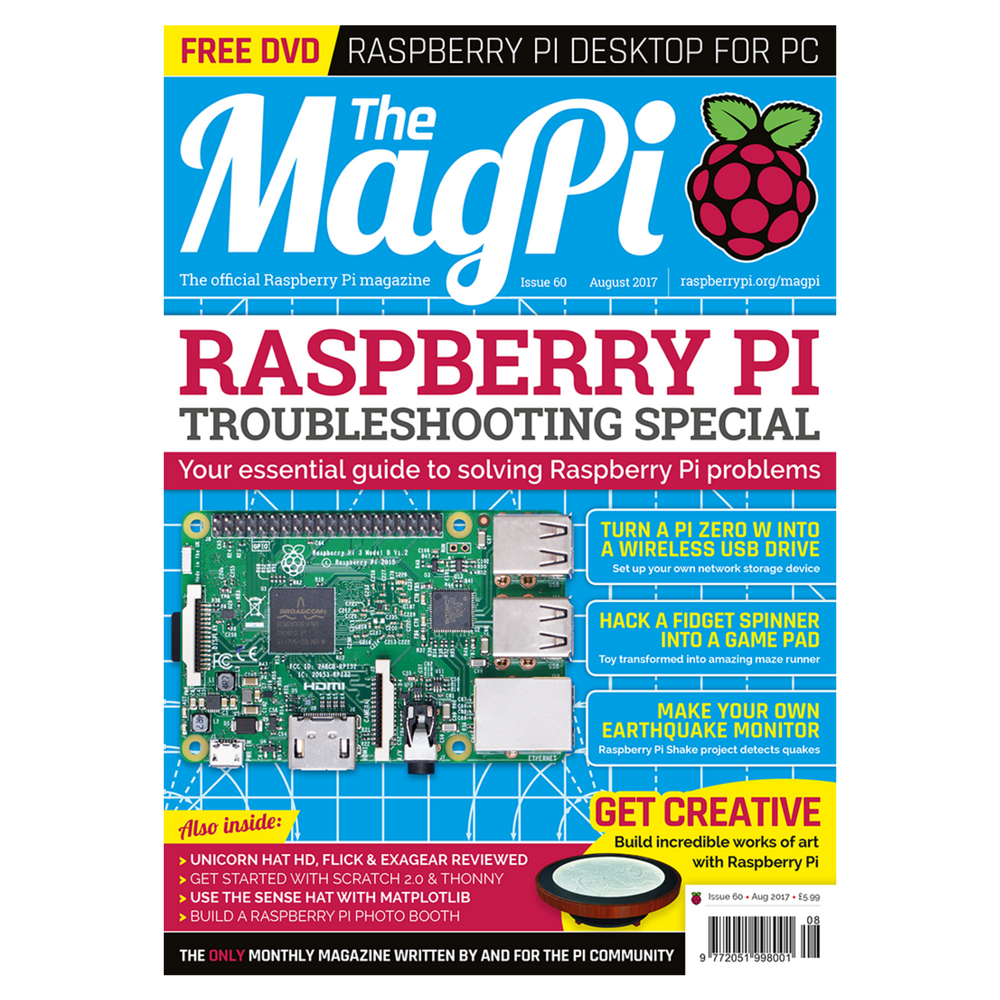 The Magpi Raspberry Pi Magazine Issue 60 Pi Supply 8105