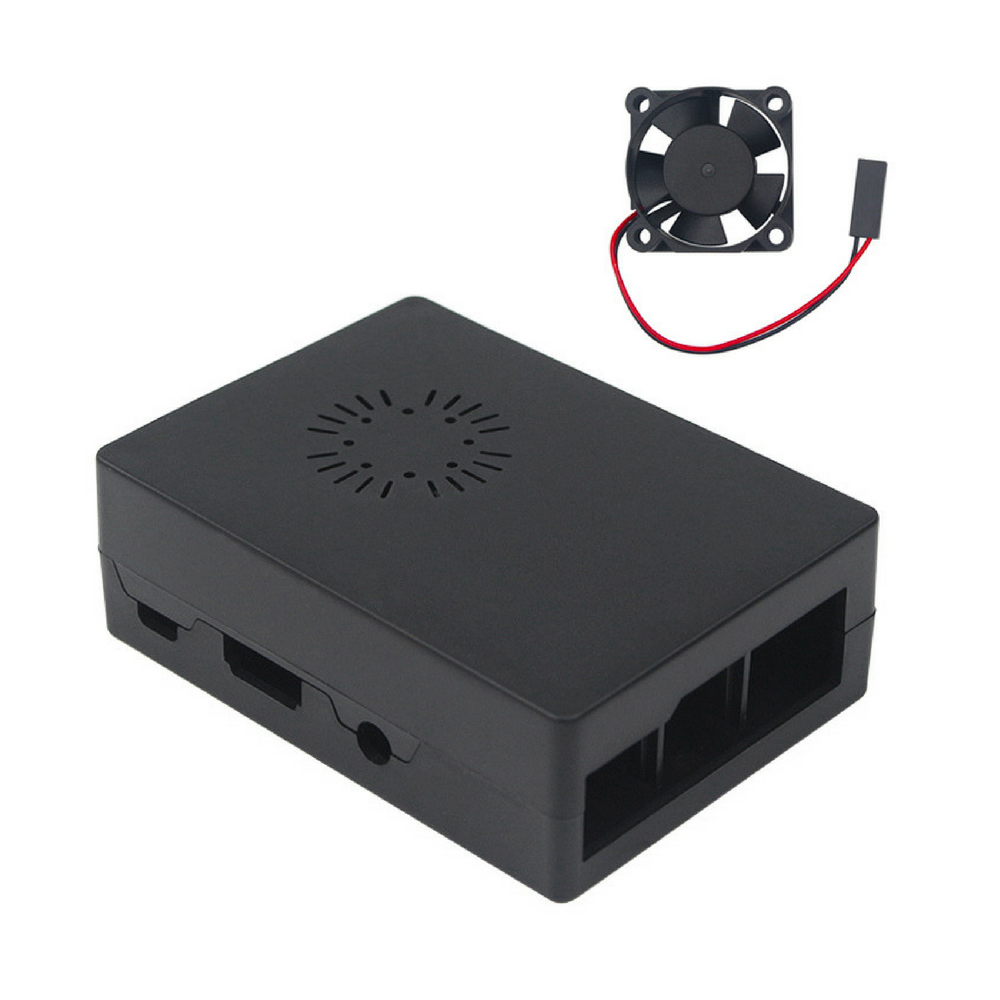 Raspberry Pi 3 Model B Case With Cooling Fan White Black Transparen Pi Supply