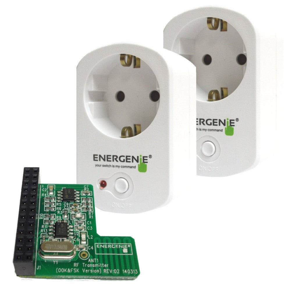 Energenie Pi-mote Control Starter Kit with 2 Sockets – Pi Supply