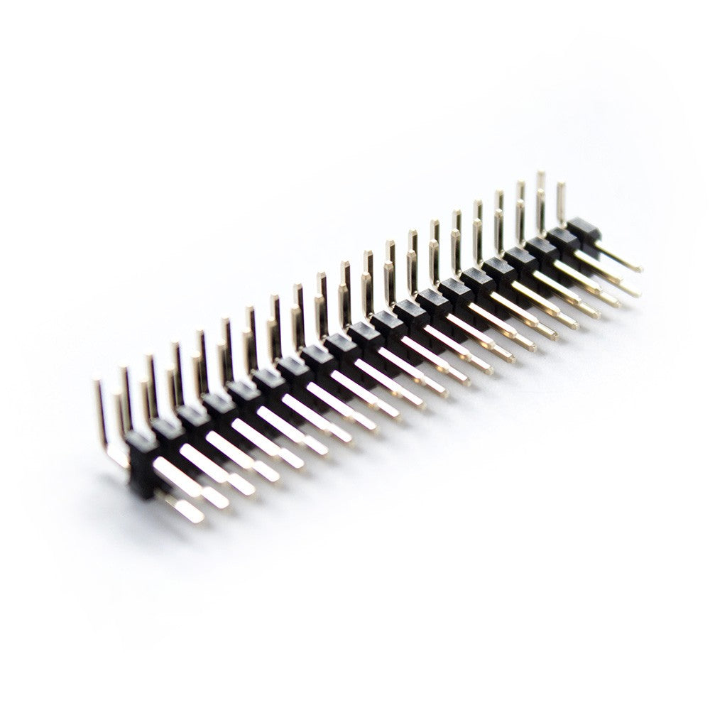 0 100 2 54 Mm Low Profile Male Header 2 7 Pin 8 75 Mm