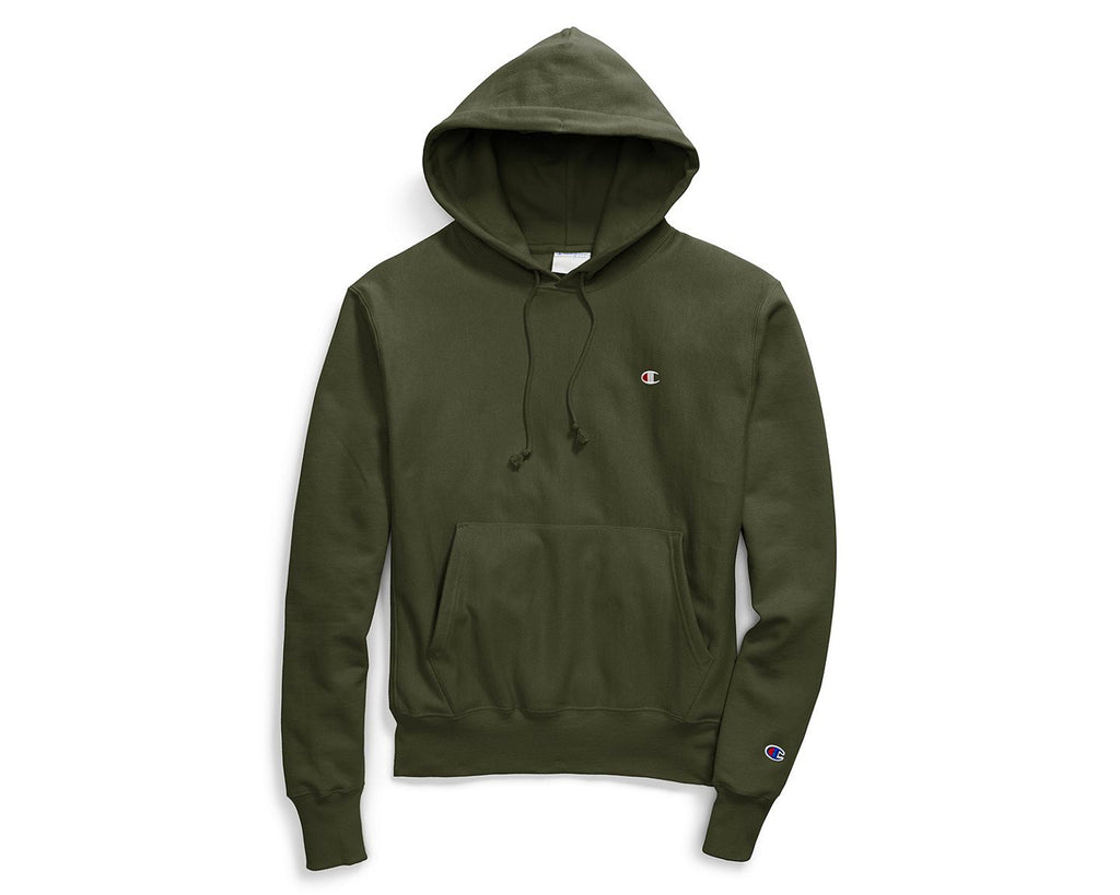 hiker green champion hoodie