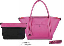 354934 - Synthetic Leather Tote in Fuchsia