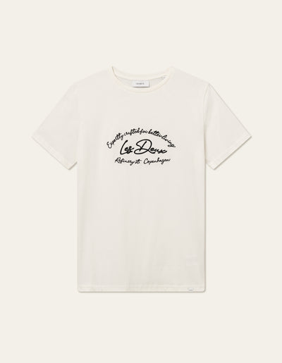 Les Deux MEN Camden T-Shirt T-Shirt 218100-Light Ivory/Black