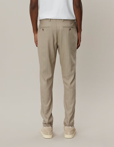 Les Deux MEN Como Herringbone Suit Pants Pants 855817-Walnut/Light Desert Sand