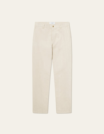 Les Deux MEN Como Reg Slub Twill Pants Pants 215215-Ivory