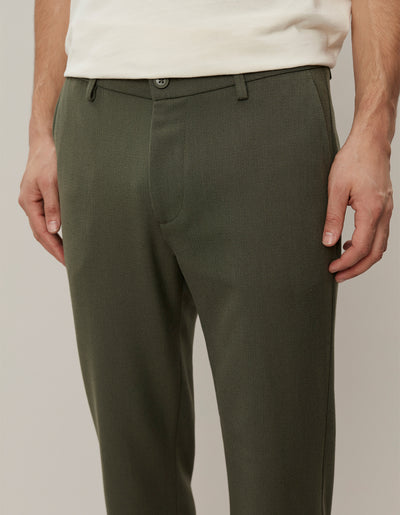 Les Deux MEN Como Reg Suit Pants - Seasonal Pants 524524-Olive Night Melange