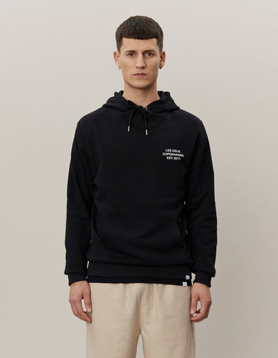 Les Deux MEN Copenhagen 2011 Hoodie Hoodie 100201-Black/White