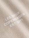 Les Deux MEN Copenhagen 2011 Sweatshirt Sweatshirt 817201-Light Desert Sand/White