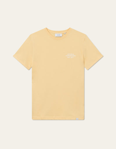 Les Deux MEN Copenhagen 2011 T-Shirt T-Shirt 760201-Creamy Yellow/White