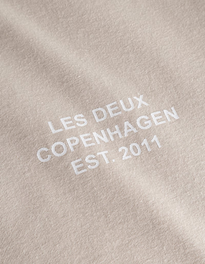 Les Deux MEN Copenhagen 2011 T-Shirt T-Shirt 817201-Light Desert Sand/White