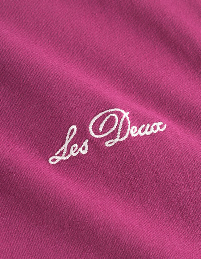 Les Deux MEN Crew T-Shirt T-Shirt 674218-Magenta/Light Ivory