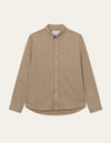 Les Deux MEN Desert Reg Shirt Shirt 812812-Dark Sand Melange