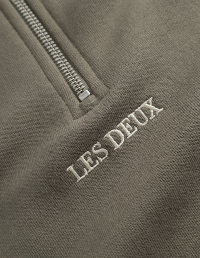 Les Deux MEN Dexter Half-Zip Sweatshirt Sweatshirt 558558-Bungee Cord