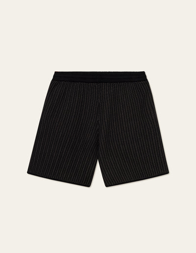 Les Deux CO-LAB Easton KaDeWe Knitted Shorts Shorts 100360-Black/Charcoal