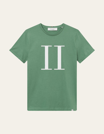 Les Deux MEN Encore T-Shirt T-Shirt 552201-Dark Ivy Green/White