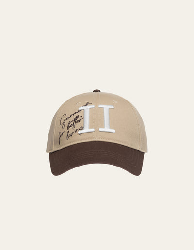 Les Deux MEN Encore Varsity Cap Cap 817844-Light Desert Sand/Coffee Brown