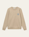 Les Deux MEN Globe Sweatshirt Sweatshirt 817474-Light Desert Sand/Washed Denim Blue
