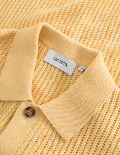 Les Deux MEN Gustavo Knit Shirt Shirt 760760-Creamy Yellow