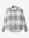 Les Deux MEN Jeremy Flannel Shirt Shirt 310300-Light Grey Melange/Snow Melange