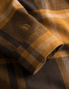 Les Deux MEN Jeremy Flannel Shirt Shirt 744844-Honeycomb/Coffee Brown