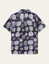 Les Deux MEN Kabangu AOP Tencel SS Shirt Shirt 460000-Dark Navy/Multicolor AOP