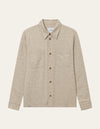 Les Deux MEN Keenan Jacquard Overshirt Overshirt 817817-Light Desert Sand