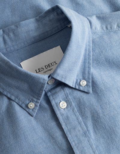 Les Deux MEN Kent Chambray Shirt Shirt 474474-Washed Denim Blue