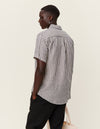 Les Deux MEN Kris Linen SS Shirt Shirt 460215-Dark Navy/Ivory