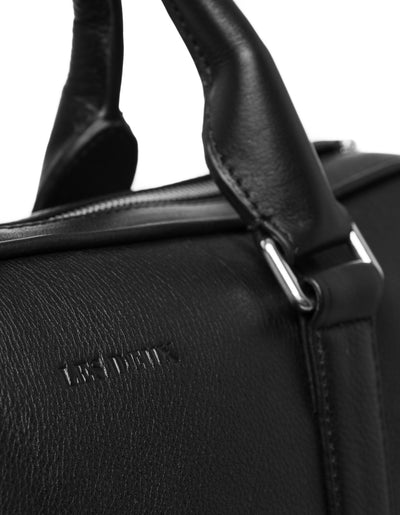 Les Deux MEN Leather Computer Bag Single Bags 100100-Black