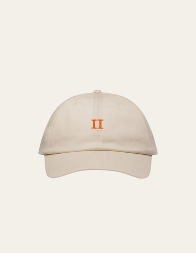 Les Deux MEN Nørregaard Dad Cap Cap 215730-Ivory/Orange