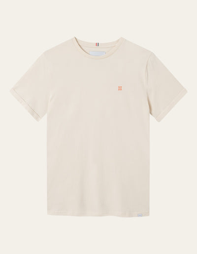 Les Deux MEN Nørregaard T-Shirt T-Shirt 215730-Ivory/Orange