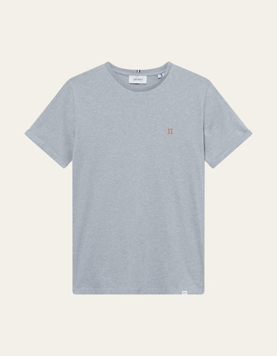 Les Deux MEN Nørregaard T-Shirt - Seasonal T-Shirt 467730-Summer Sky Melange/Orange