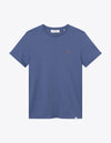 Les Deux MEN Nørregaard T-Shirt - Seasonal T-Shirt 472730-Fjord Blue/Orange
