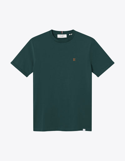 Les Deux MEN Nørregaard T-Shirt - Seasonal T-Shirt 546730-Pine Green/Orange